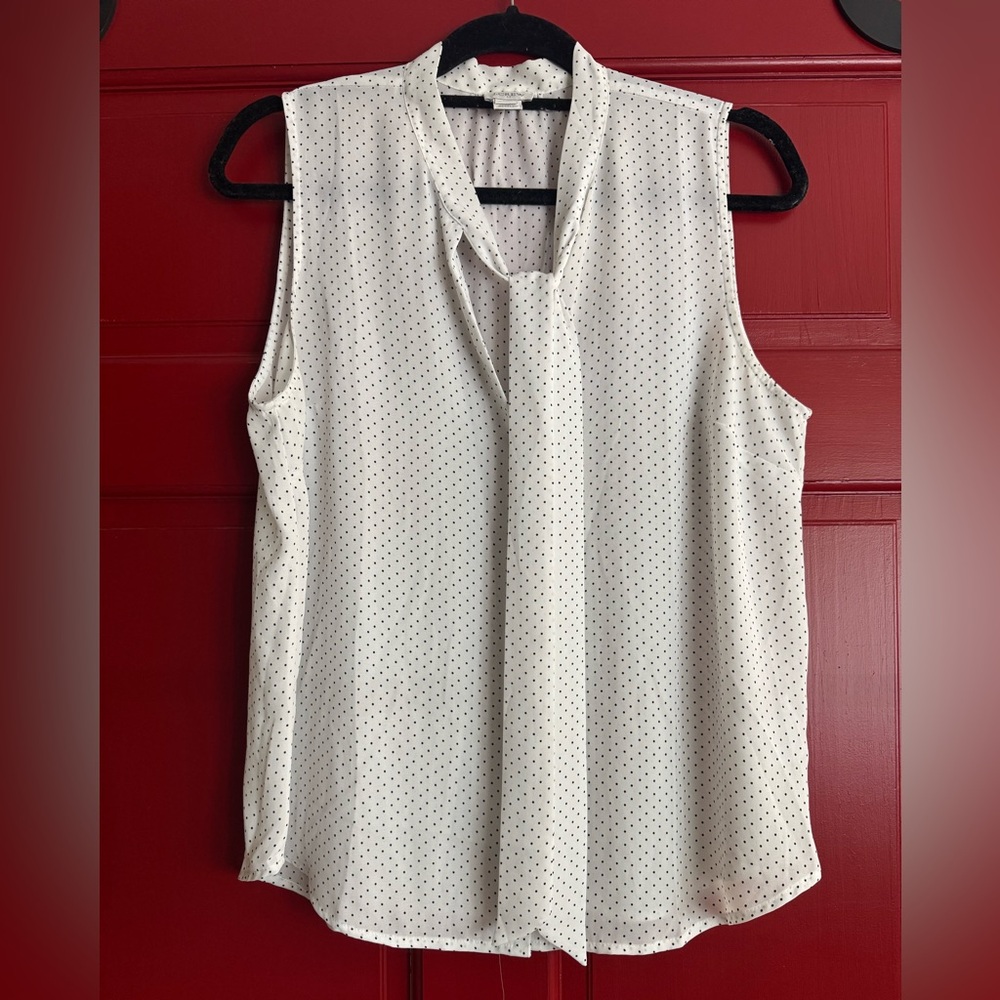 J.Crew Sleeveless Tie-neck Blouse (Women’s M)